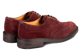 Bourton Country Shoe - Barolo Castorino Suede - R E Tricker Ltd
