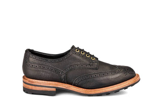 Bourton Country Shoe - Black Buffalo (Tricker's Exclusive) - R E Tricker Ltd