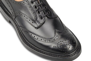 BOURTON COUNTRY SHOE - Black Calf (6 Fitting) - R E Tricker Ltd