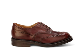 Bourton Country Shoe - Burgundy Burnished - R E Tricker Ltd