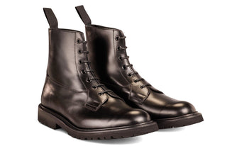 Burford Country Boot - Black Calf - R E Tricker Ltd