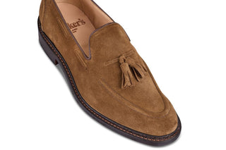 Elton Tassel Loafer - Cubana Castorino Suede - R E Tricker Ltd