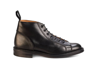 Ethan Monkey Boot - Black Calf - R E Tricker Ltd