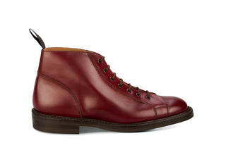 Ethan Monkey Boot - Burgundy Calf - R E Tricker Ltd