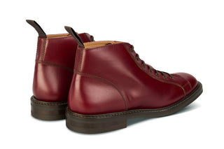 Ethan Monkey Boot - Burgundy Calf - R E Tricker Ltd