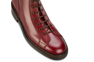 Ethan Monkey Boot - Burgundy Calf - R E Tricker Ltd