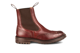 Henry Country Dealer Boot - Burgundy Burnished - R E Tricker Ltd