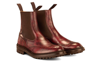 Henry Country Dealer Boot - Burgundy Museum - R E Tricker Ltd