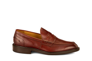 James Penny Loafer - Burgundy Burnished - R E Tricker Ltd
