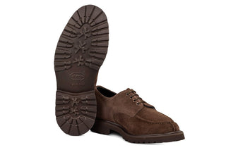 Kilsby Derby Shoe - Charcoal Coarse Suede - R E Tricker Ltd