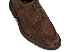 Kilsby Derby Shoe - Charcoal Coarse Suede - R E Tricker Ltd