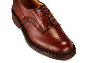Matlock Country Shoe - Burgundy Burnished (5 Fitting) - R E Tricker Ltd