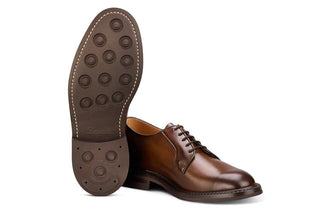 Robert Derby Shoe - Coffee Burnished - R E Tricker Ltd