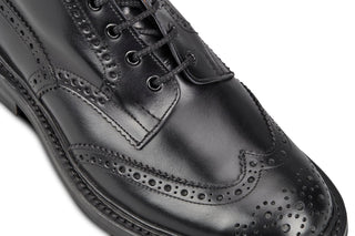 STOW COUNTRY BOOT - BLACK CALF (6 FITTING) - R E Tricker Ltd