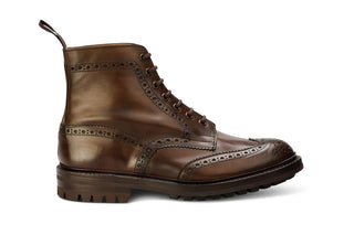 Stow Country Boot - Coffee Burnished - R E Tricker Ltd