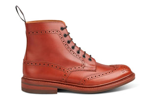 STOW COUNTRY BOOT - MARRON ANTIQUE (6 FITTING) - R E Tricker Ltd
