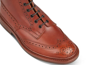 STOW COUNTRY BOOT - MARRON ANTIQUE (6 FITTING) - R E Tricker Ltd
