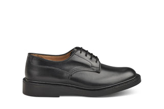 Woodstock Plain Derby Shoe - Black - R E Tricker Ltd