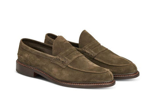 Adam Penny Loafer - Earth Suede - R E Tricker Ltd