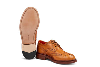 Anne Brogue Country Shoe - ACORN ANTIQUE - R E Tricker Ltd
