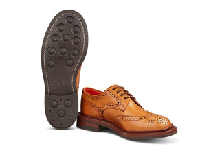 Anne Brogue Country Shoe - ACORN ANTIQUE - R E Tricker Ltd