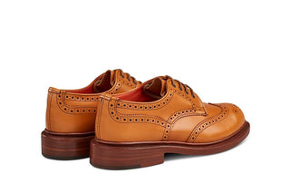 Anne Brogue Country Shoe - ACORN ANTIQUE - R E Tricker Ltd