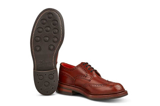 Anne Brogue Country Shoe - Marron Antique - R E Tricker Ltd