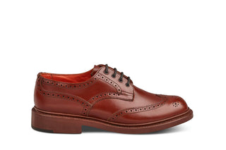 Anne Brogue Country Shoe - Marron Antique - R E Tricker Ltd