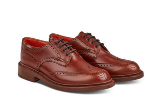 Anne Brogue Country Shoe - Marron Antique - R E Tricker Ltd