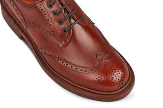 Anne Brogue Country Shoe - Marron Antique - R E Tricker Ltd