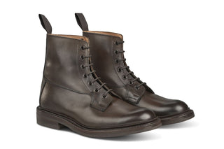 Burford Country Boot - Espresso Burnished - R E Tricker Ltd