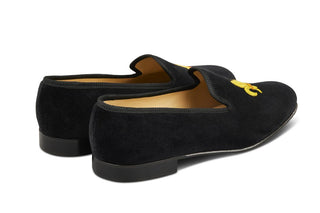 FLEUR DE LYS VELVET SLIPPER - R E Tricker Ltd