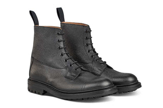 Grassmere Country Boot - Black Scotch Grain - 6 Fitting