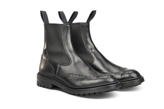 Henry Country Dealer Boot - Black Calf - R E Tricker Ltd