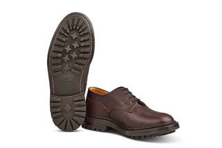 Matlock Country Shoe - Brown Zug Grain (6 Fitting) - R E Tricker Ltd