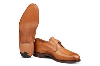 Mayfair Single Buckle Monk Shoe - 1001 Burnished - R E Tricker Ltd