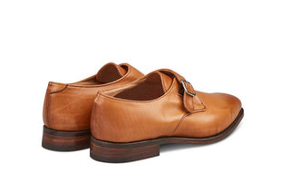 Mayfair Single Buckle Monk Shoe - 1001 Burnished - R E Tricker Ltd