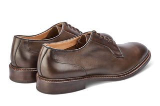 Robert Derby Shoe - Espresso Burnished - R E Tricker Ltd