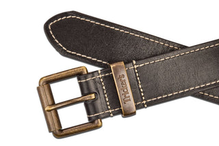 TRICKER'S LEATHER BELT - Black - R E Tricker Ltd